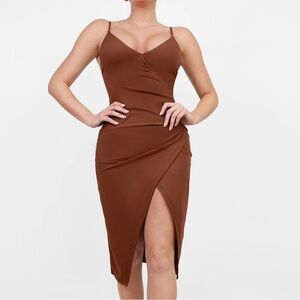 Midi dress with built-in shape wear | *NWT* from Popilush
